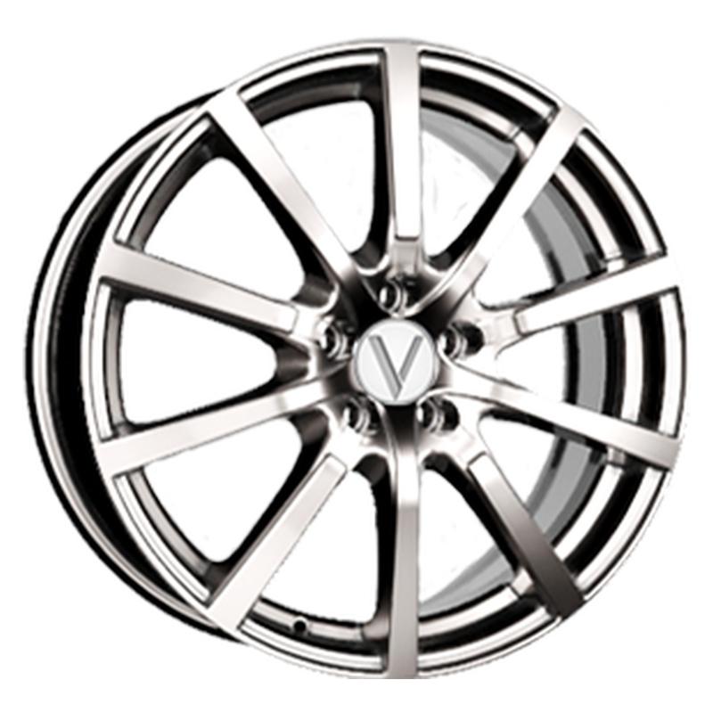 Литой колесный диск Вектор K103 сильвер S 7,0x17 5x108 ET50 D63,35