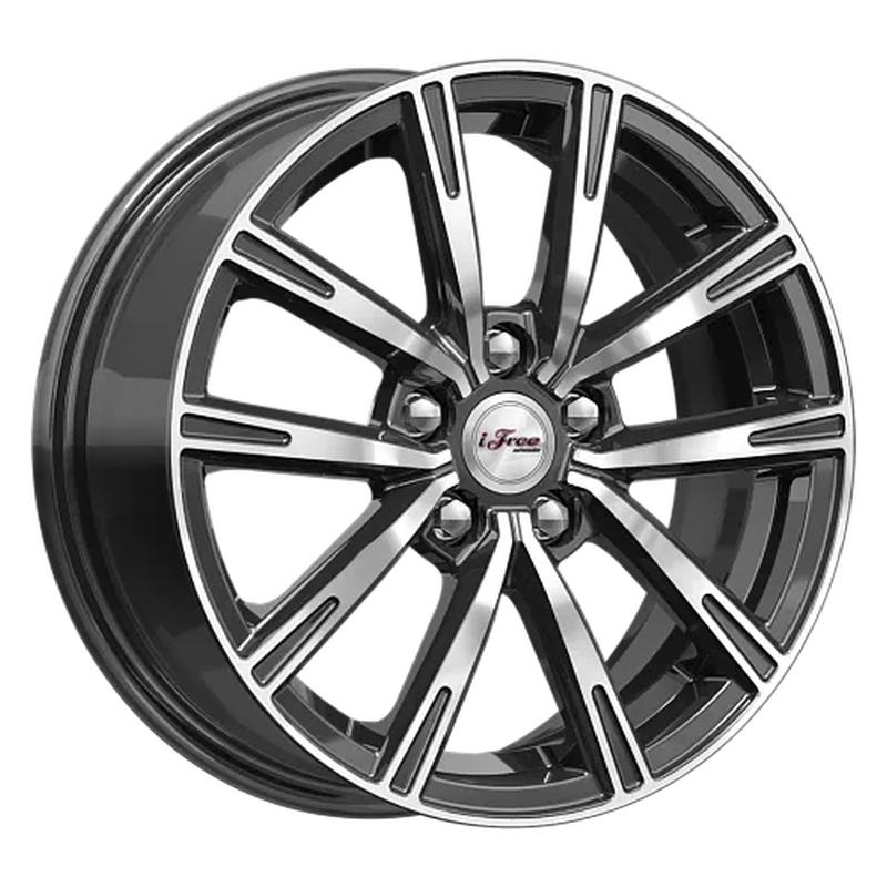 Литой колесный диск iFree Драйвер KC996 блэк джек 6,0x15 5x100 ET38 D57,1