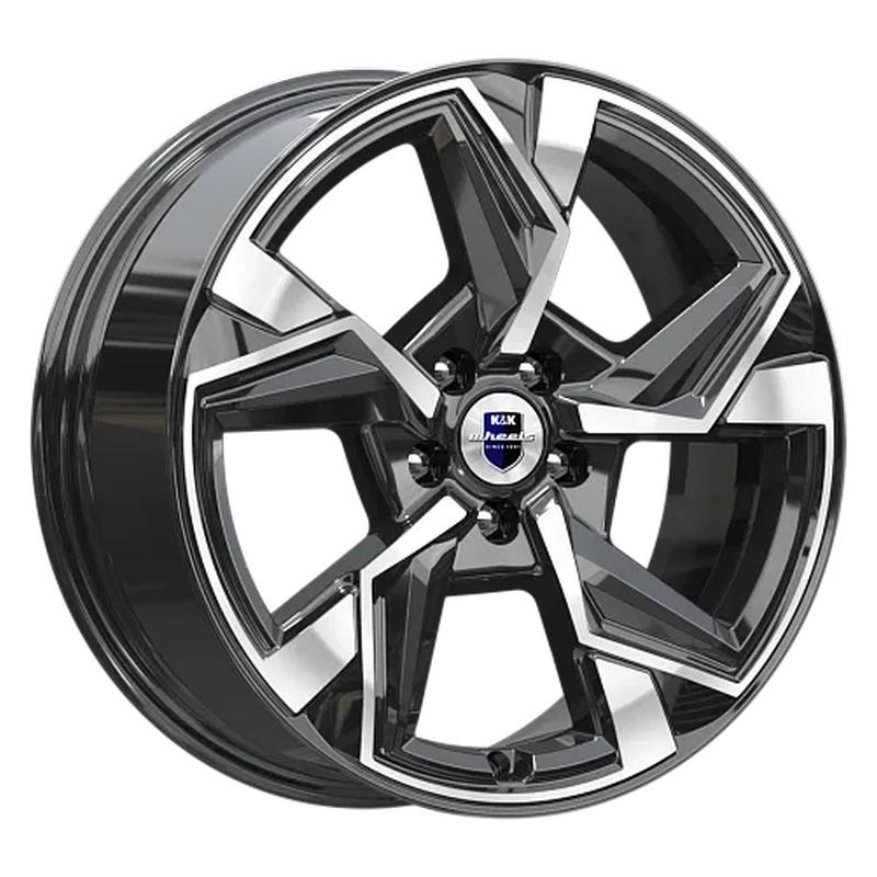 Литой колесный диск K&K КС1012 Кайан алмаз черный 7,5x18 5x114,3 ET35 D60,1