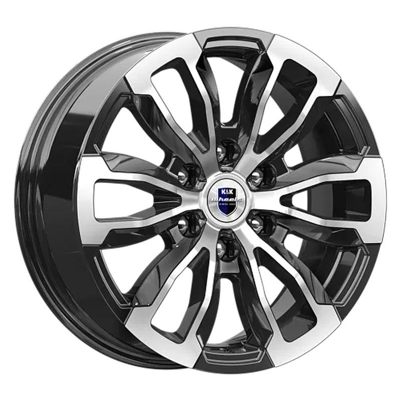 Литой колесный диск K&K КС959 Меконг алмаз черный 7,5x18 6x139,7 ET38 D67,1