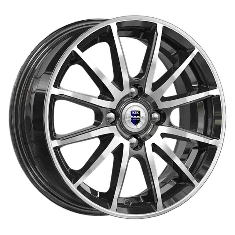 Литой колесный диск K&K КС960 Квант алмаз черный 5,5x14 4x100 ET40 D56,6