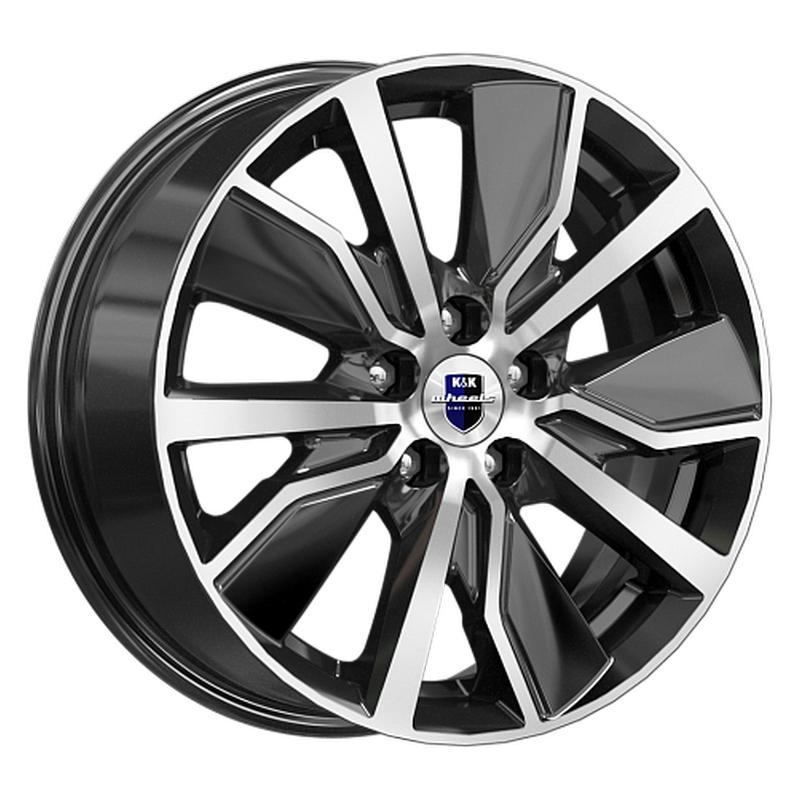 Литой колесный диск K&K КС961 Гамбит алмаз черный 6,5x16 5x112 ET50 D57,1
