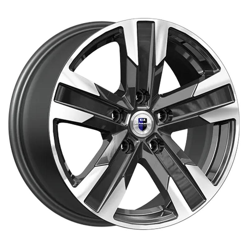 Литой колесный диск K&K Висмут КС100 алмаз черный 7,0x16 5x114,3 ET45 D66,1