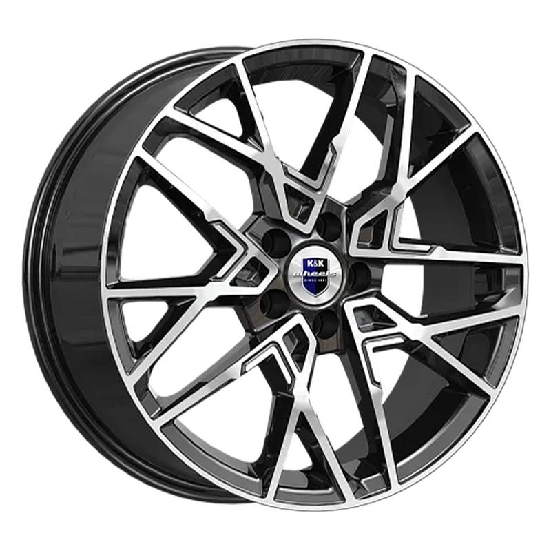 Литой колесный диск K&K КС1044 Вудроф алмаз черный 7,0x18 5x114,3 ET45 D60,1