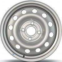 Штампованный стальной диск Trebl 6285 Silver 5,5x14 4x108 ET44 D63,3