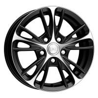 Литой колесный диск K&K КС467 Мулен Руж алмаз черный 5,5x14 4x100 ET35 D67,1