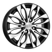 Литой колесный диск K&K КС628 Канзаши алмаз черный 5,5x14 4x108 ET38 D63,35