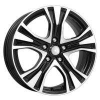 Литой колесный диск K&K КС673 Jetta алмаз черный 7,0x17 5x112 ET54 D57,1
