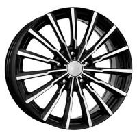 Литой колесный диск K&K КС562 Акцент алмаз черный 7,0x17 4x100 ET43 D60,1