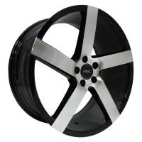 Литой колесный диск Vissol V-080R Black with Machined Face 8,5x19 5x120 ET30 D74,1