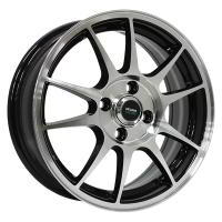 Литой колесный диск Megami MGM-5 BKF 6,0x15 4x100 ET50 D60,1