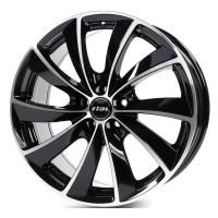 Литой колесный диск Rial Lugano Diamond black front polished 8,0x18 5x112 ET43 D57,1