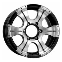 Литой колесный диск K&K КС473 Байконур алмаз черный 7,0x15 5x139,7 ET-5 D108,5