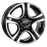 Литой колесный диск K&K КС592 Талисман Мега алмаз черный 7,0x16 5x139,7 ET35 D110,1