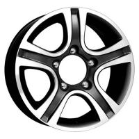 Литой колесный диск K&K КС592 Талисман Мега алмаз черный 7,0x16 5x139,7 ET35 D110,1