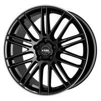 Литой колесный диск Rial KiboX Diamond Black Lip Polished 9,5x21 5x112 ET36 D66,5