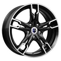 Литой колесный диск K&K КС875 Солар алмаз черный 7,0x17 5x112 ET50 D66,6