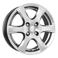 Литой колесный диск K&K КС564 Магма 6 сильвер 5,5x14 4x98 ET35 D58,5