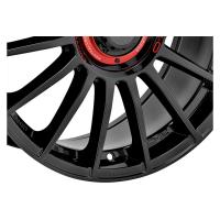 Литой колесный диск OZ Superturismo Evoluzione Gloss Black+Red Lettering 8,0x18 5x114,3 ET45 D75