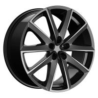 Литой колесный диск Fondmetal 7600 Glossy Titanium Machined 7,5x17 5x112 ET42 D67,2