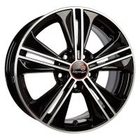 Литой колесный диск Вектор 106 алмаз черный 6,0x16 5x114,3 ET43 D67,1