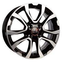 Литой колесный диск Вектор 191 алмаз черный 6,0x16 4x100 ET41 D60,1