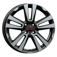 Литой колесный диск Вектор 239 алмаз черный 6,5x17 4x100 ET43 D60,1