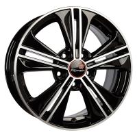 Литой колесный диск Вектор R106 Octavia алмаз черный 6,0x16 5x112 ET48 D57,1