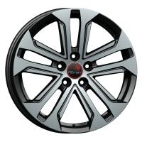 Литой колесный диск Вектор R244 Outlander алмаз черный 7,0x18 5x114,3 ET38 D67,1