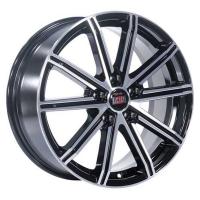 Литой колесный диск Alcasta M64 BKF 7,0x17 5x114,3 ET35 D67,1