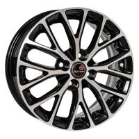 Литой колесный диск Вектор 112 алмаз черный 6,0x15 4x100 ET48 D54,1