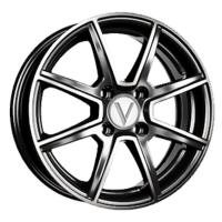 Литой колесный диск Вектор K101 алмаз черный 5,5x14 4x100 ET43 D60,1
