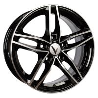 Литой колесный диск Вектор K108 алмаз черный 6,5x16 5x108 ET50 D63,35