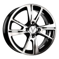 Литой колесный диск Вектор K27 алмаз черный 5,5x14 4x100 ET38 D67,1