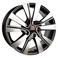 Литой колесный диск Вектор R185 алмаз черный 7,0x17 5x114,3 ET51 D67,1