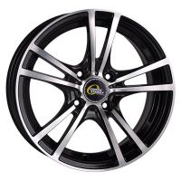 Литой колесный диск CrossStreet Y9129 BKF 6,5x15 4x98 ET32 D58,6