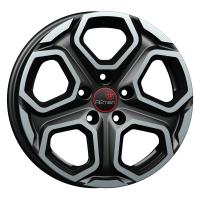 Литой колесный диск Вектор 241 алмаз черный 6,5x16 5x114,3 ET50 D66,1