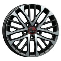 Литой колесный диск Вектор R238 A Karoq алмаз черный 6,0x16 5x112 ET43 D57,1