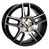 Литой колесный диск Вектор K47/1 алмаз черный 6,0x15 4x114,3 ET40 D67,1