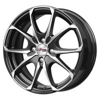 Литой колесный диск iFree Такеши KC877 блэк джек 6,0x16 4x100 ET35 D67,1