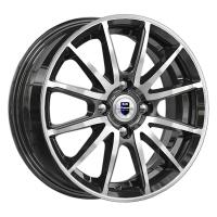Литой колесный диск K&K КС960 Квант алмаз черный 5,5x14 4x100 ET40 D56,6
