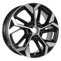 Литой колесный диск K&K КС1062 алмаз черный 6,5x17 5x114,3 ET50 D54,1